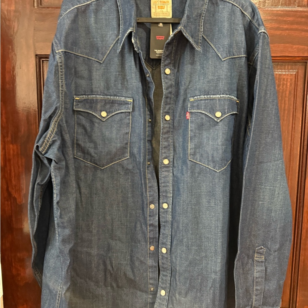 Levi's Dark Blue Denim Shirt
